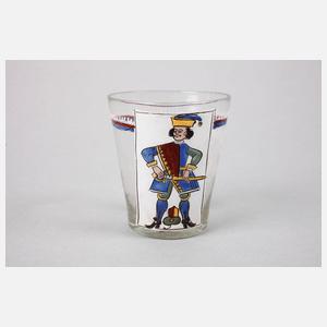 Barockes Spielkartenglas