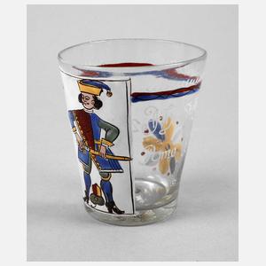 Barockes Spielkartenglas