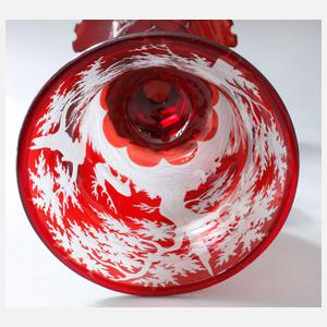 Paar große jagdliche Deckelpokale