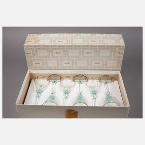 Moser Karlsbad Trinkglasgarnitur ”Rose”