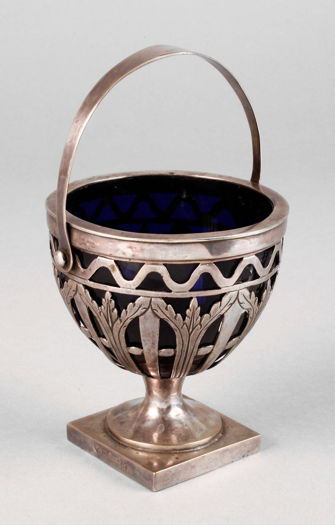 Silber Henkelschale Biedermeier