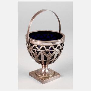 Silber Henkelschale Biedermeier