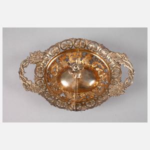 Anbietschale Silber Biedermeier