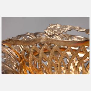 Anbietschale Silber Biedermeier