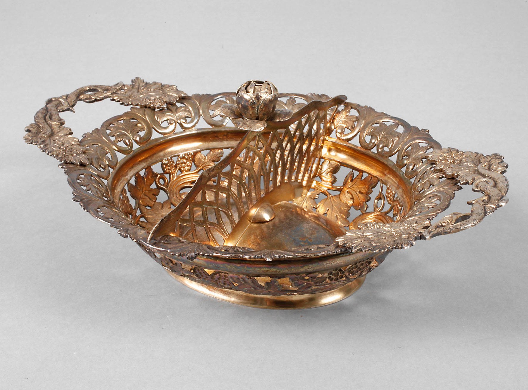 Anbietschale Silber Biedermeier