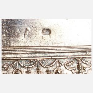 Zwei Reliefbilder Silber