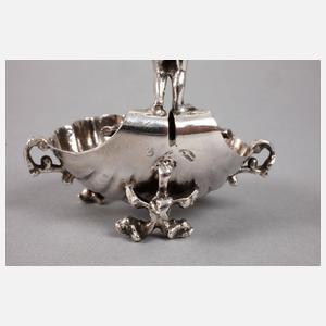 Silber Paar figürliche Salieren