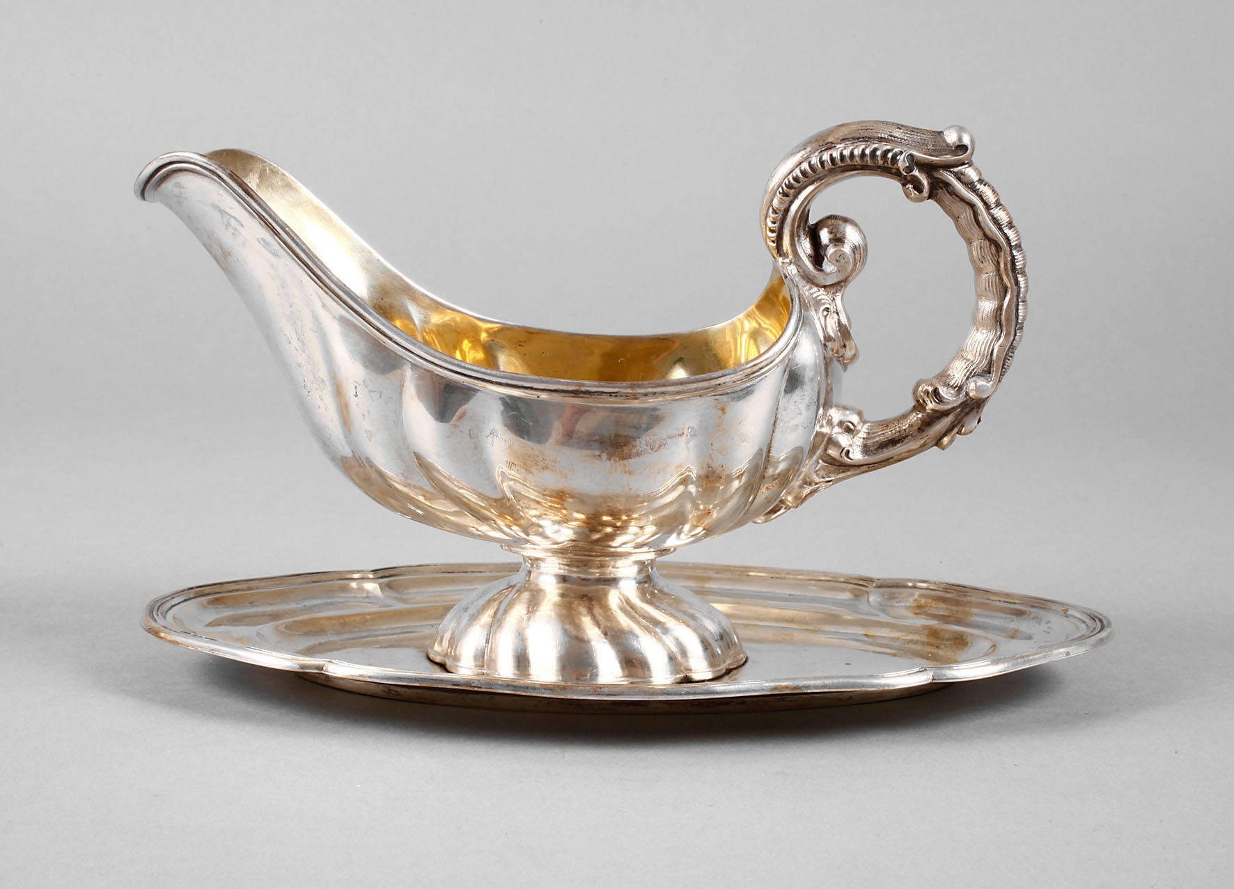 Silber Sauciere Historismus