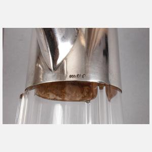 Jugendstilkaraffe mit Silbermontierung