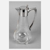 Jugendstilkaraffe mit Silbermontierung111