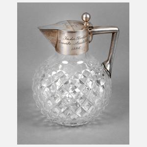 Karaffe mit Silbermontierung
