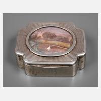 Silber Schnupftabakdose Miniaturmalerei111