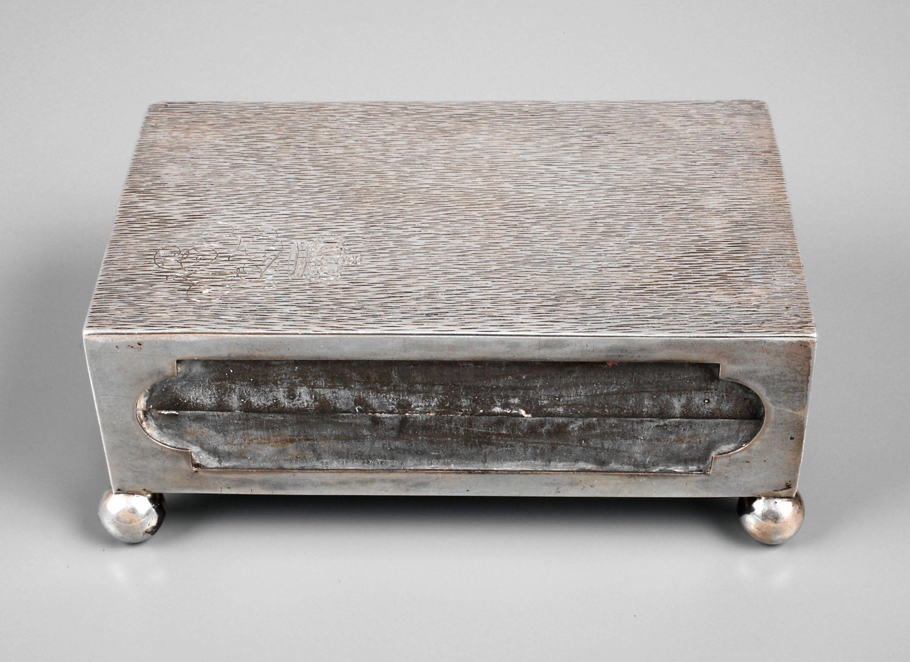 Silber Streichholzhalter aus Adelsbesitz