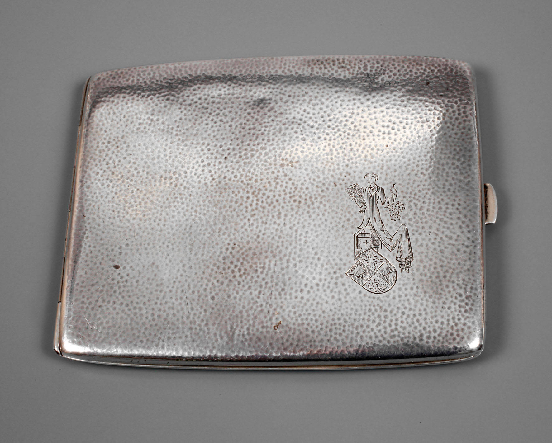 Silber Zigarettenetui aus Adelsbesitz