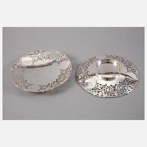 England Paar Silberschalen