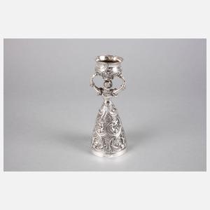 Hochzeitsbecher Silber mit Glocke