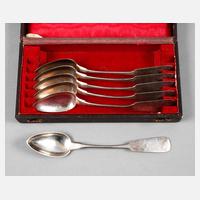 Sechs Silberlöffel Biedermeier111