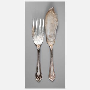 Silber Vorlegebesteck aus Adelsbesitz