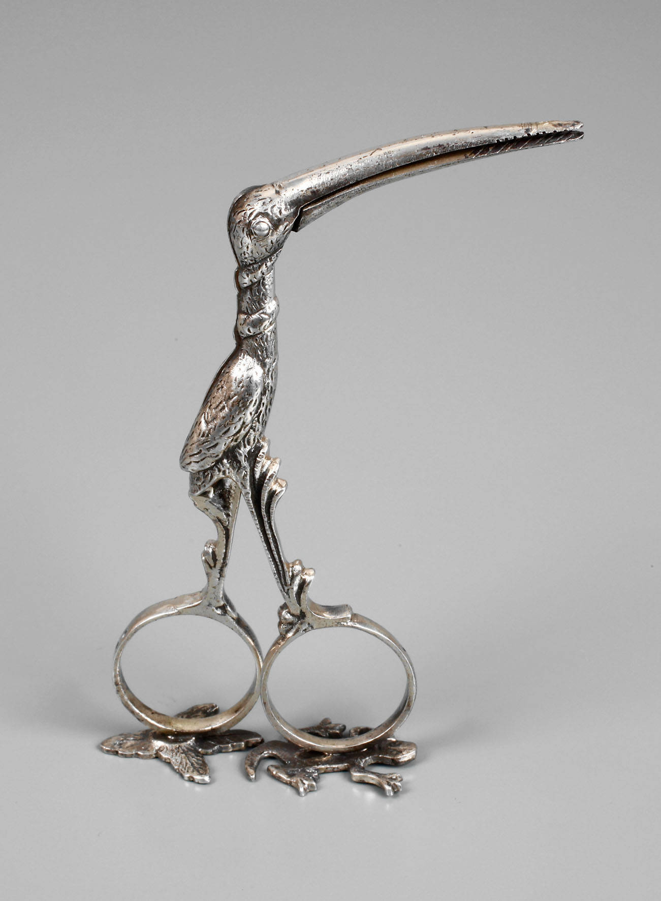 Taufgeschenk Schere als Klapperstorch