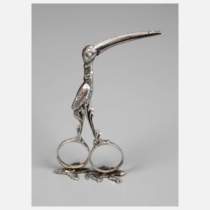 Taufgeschenk Schere als Klapperstorch