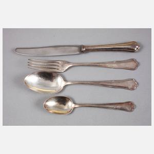 Silberbesteck für sechs Personen