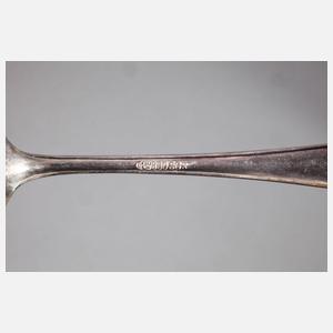 Silberbesteck für sechs Personen