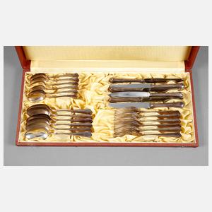 Silberbesteck für sechs Personen