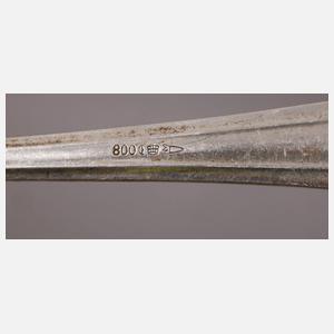 Silber großes Menübesteck Art déco