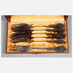 Sechs Kuchengabeln Russland