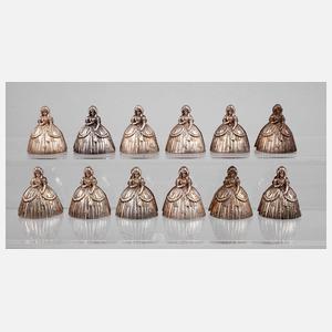 Zwölf Tischkartenhalter