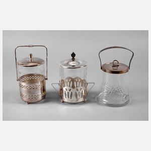 Drei Konfektdosen Jugendstil