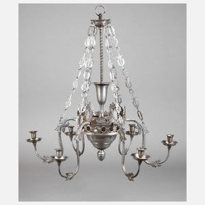 Erzgebirgischer Zinndeckenleuchter