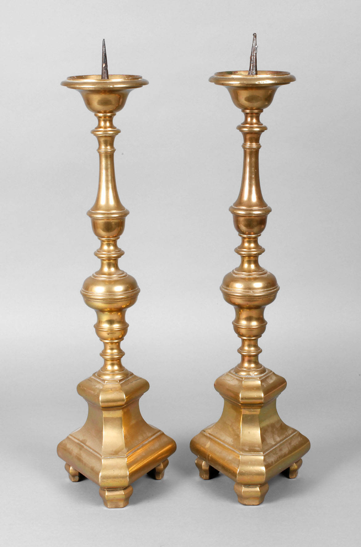 Paar große Kirchenleuchter Barock