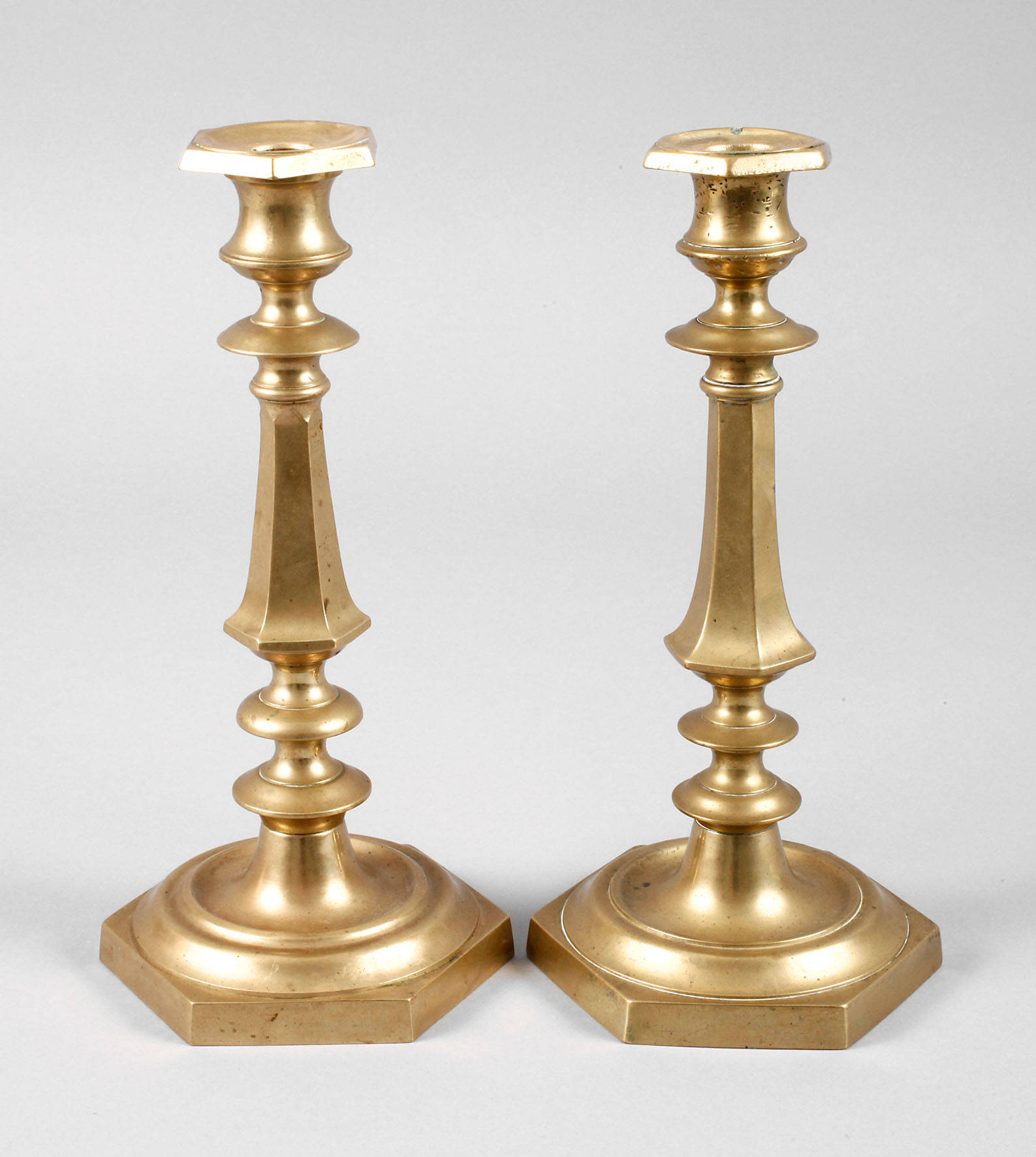 Paar Barockleuchter Bronze