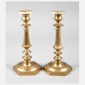 Paar Barockleuchter Bronze