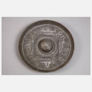 Sechs Teile Bronze und Zinn