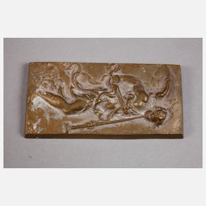 Sechs Teile Bronze und Zinn