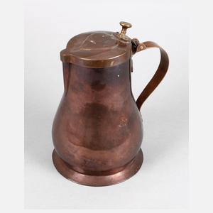 Krug mit Herzmotiv Kupfer