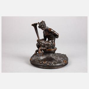 Schreibzeug mit Faun