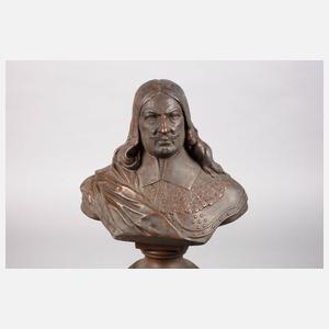 Büste eines britischen Bürgerkriegsoffiziers