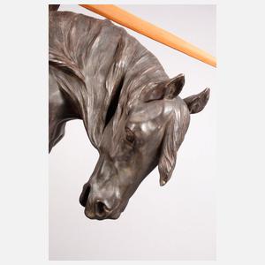 Ferdinand Lügerth, übergroße Keramik Siegfried und Brünhild