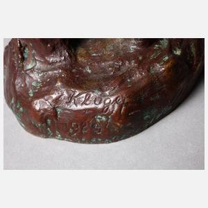 Kurt Kluge, stehender weiblicher Akt