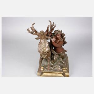 Nereide mit Hirsch