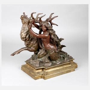 Nereide mit Hirsch