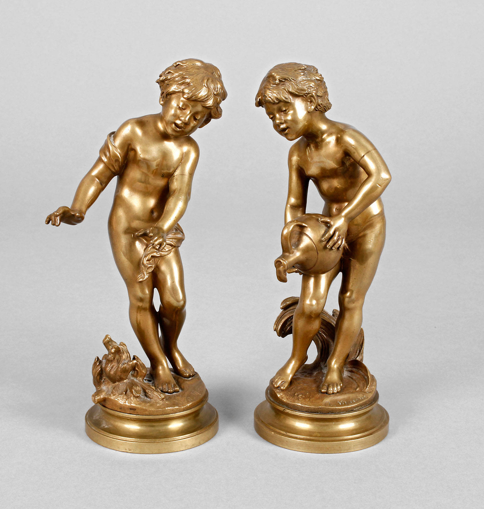 Louis Auguste Moreau, Allegorie auf Feuer und Wasser