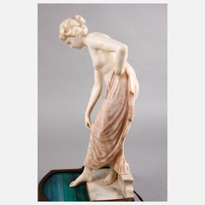 O. Herzog, figürliche Jugendstillampe