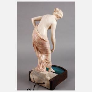 O. Herzog, figürliche Jugendstillampe