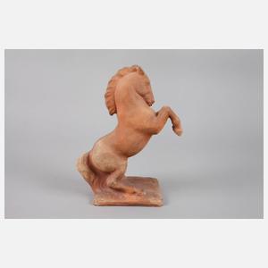 Steigendes Pferd Terrakotta