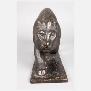 Hermann Geibel, schreitender Löwe