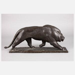 Hermann Geibel, schreitender Löwe